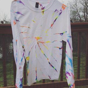 Cotton Candy Tie Dye Long Sleeve Shirt S-XL